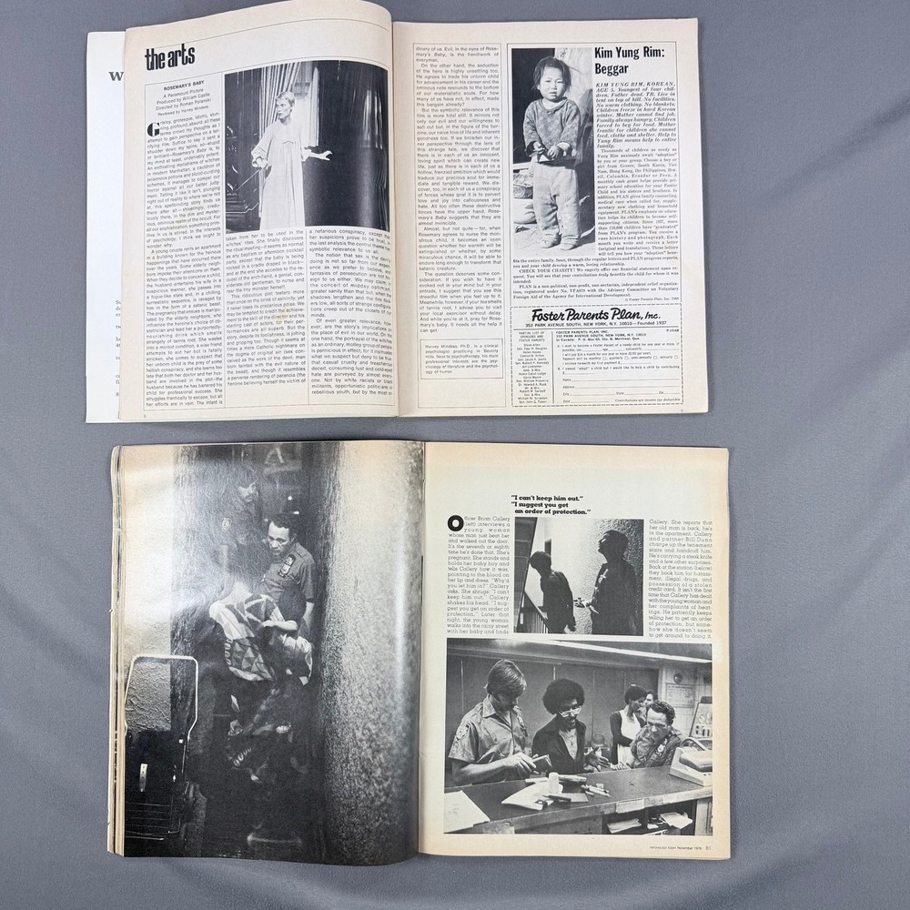 Psychology Today Magazine Lot 1968 1976 Softcover Vintage Psychology Science 2pc - Picture 2 of 4